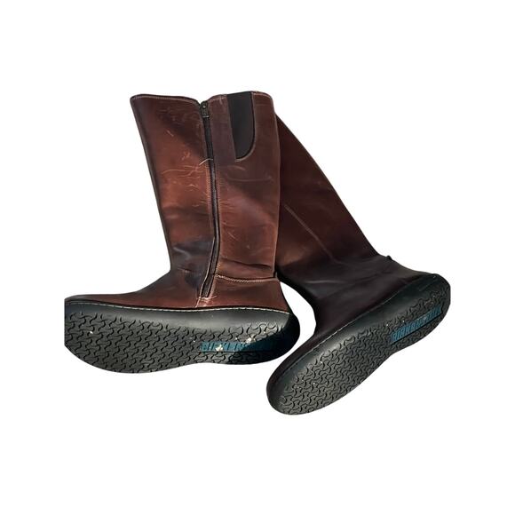 Birkenstock Shoes - Birkenstock Farmington brown leather tall boots women's 8.5 40